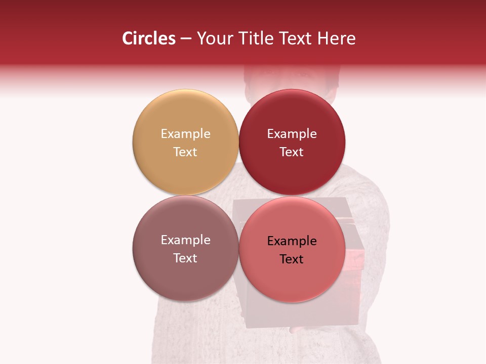 Men White Gift PowerPoint Template