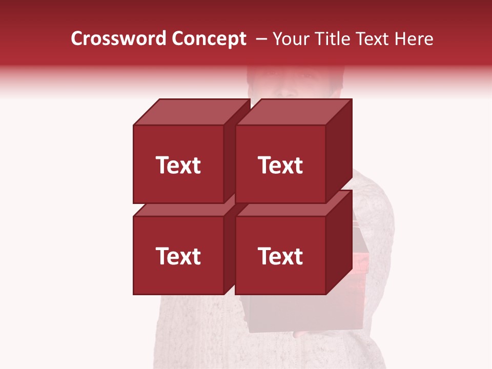 Men White Gift PowerPoint Template