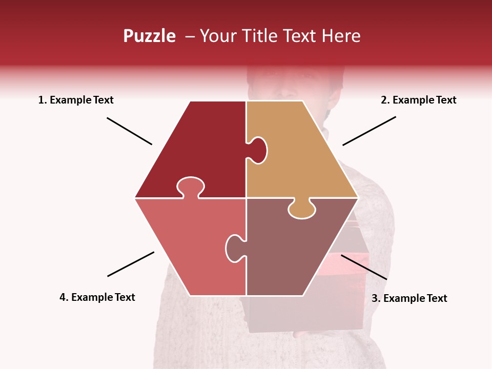 Men White Gift PowerPoint Template