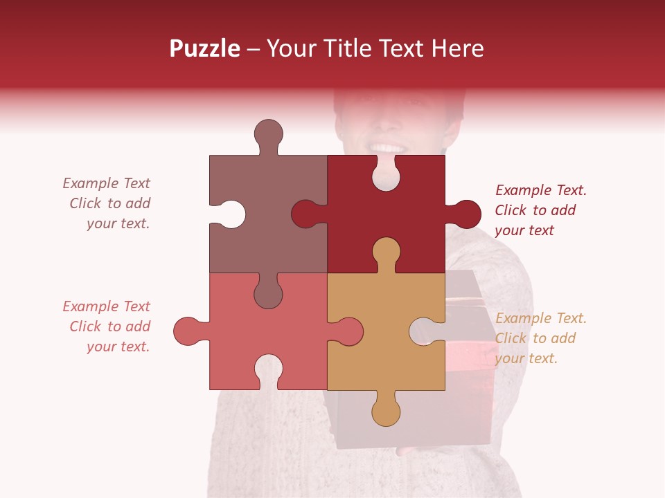 Men White Gift PowerPoint Template