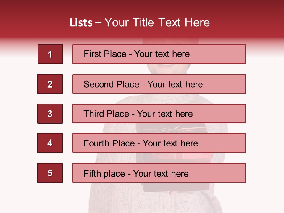 Men White Gift PowerPoint Template