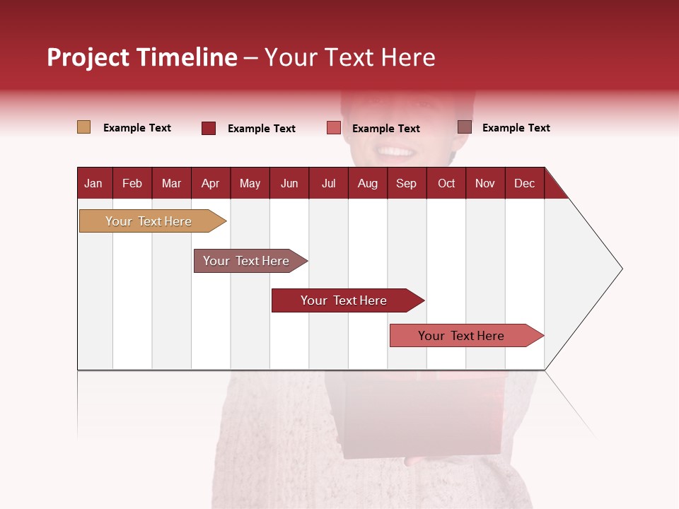 Men White Gift PowerPoint Template