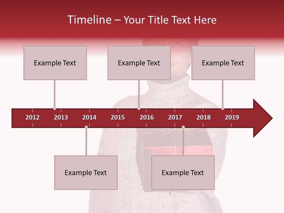 Men White Gift PowerPoint Template