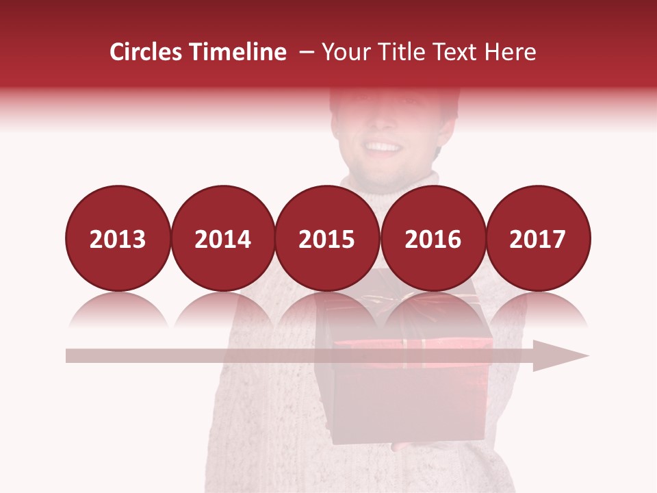 Men White Gift PowerPoint Template