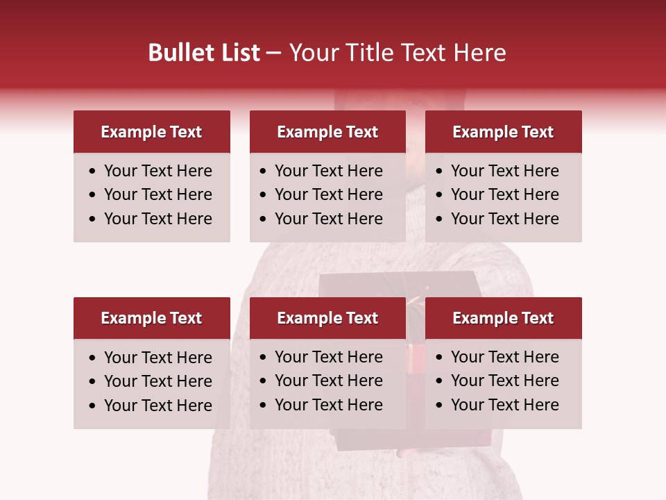 Men White Gift PowerPoint Template