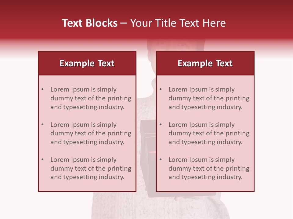 Men White Gift PowerPoint Template