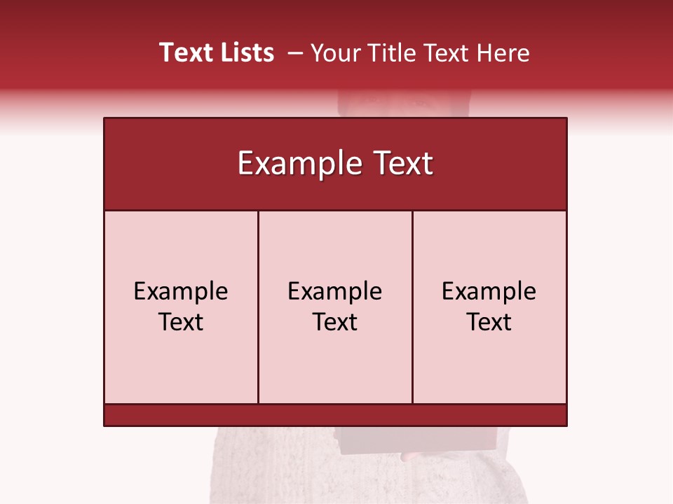 Men White Gift PowerPoint Template