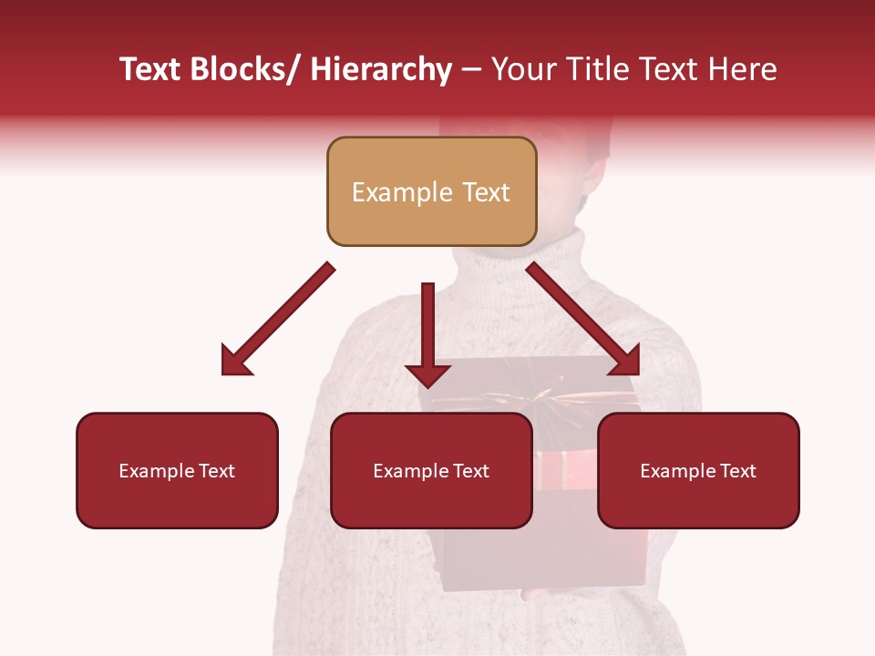 Men White Gift PowerPoint Template