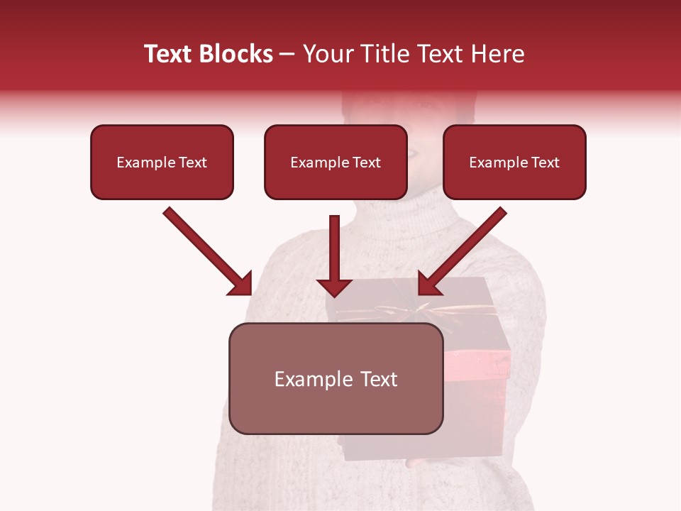 Men White Gift PowerPoint Template