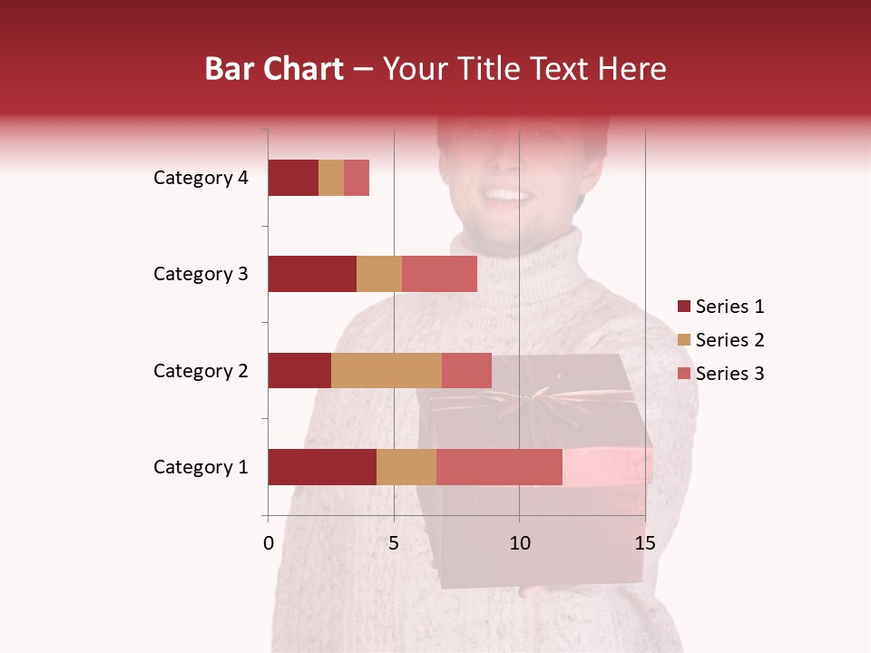 Men White Gift PowerPoint Template