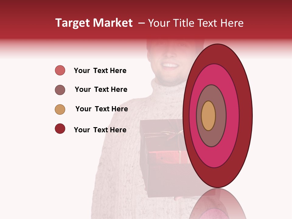 Men White Gift PowerPoint Template