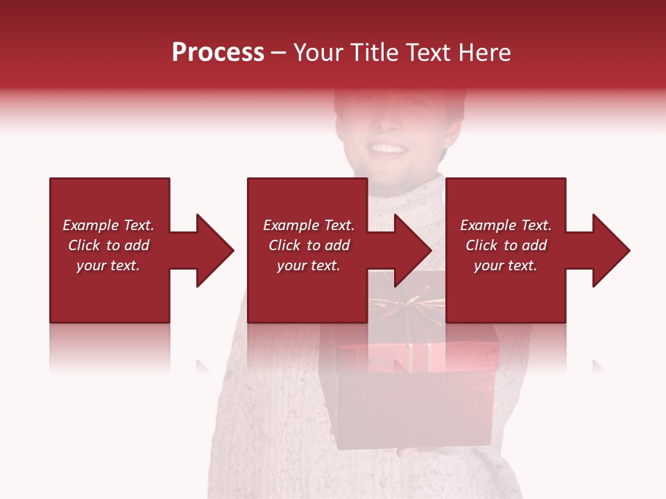 Men White Gift PowerPoint Template