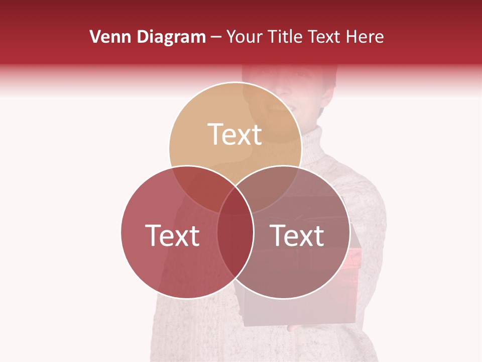 Men White Gift PowerPoint Template