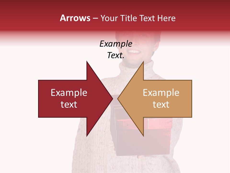 Men White Gift PowerPoint Template