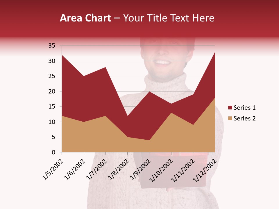 Men White Gift PowerPoint Template