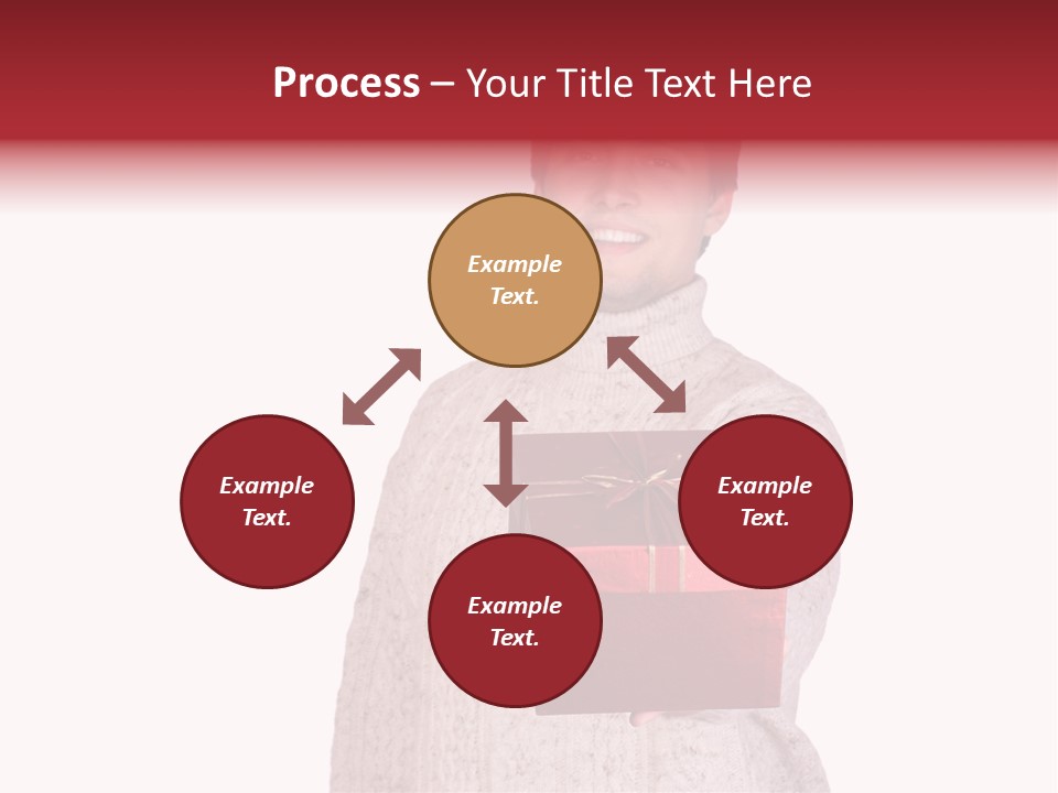 Men White Gift PowerPoint Template
