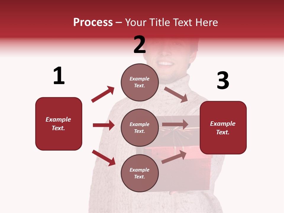 Men White Gift PowerPoint Template