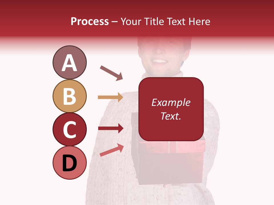 Men White Gift PowerPoint Template