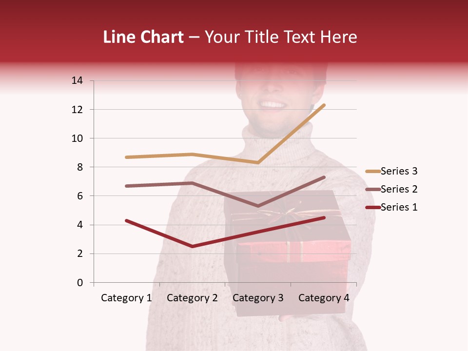 Men White Gift PowerPoint Template