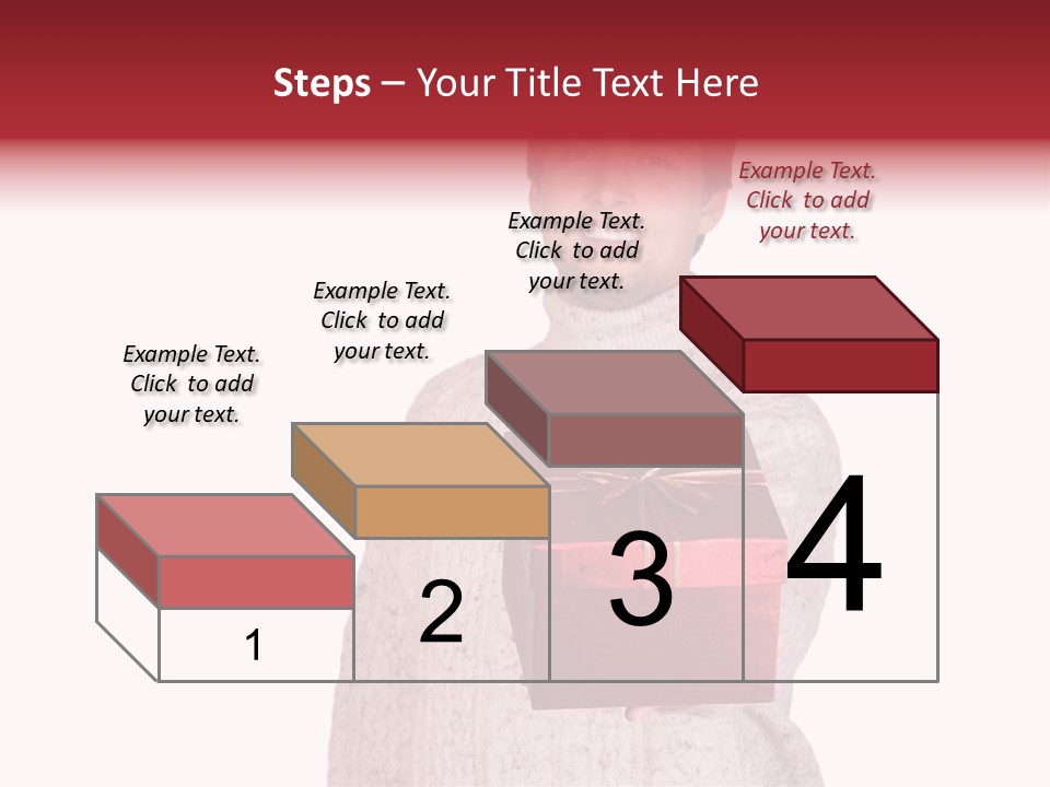 Men White Gift PowerPoint Template