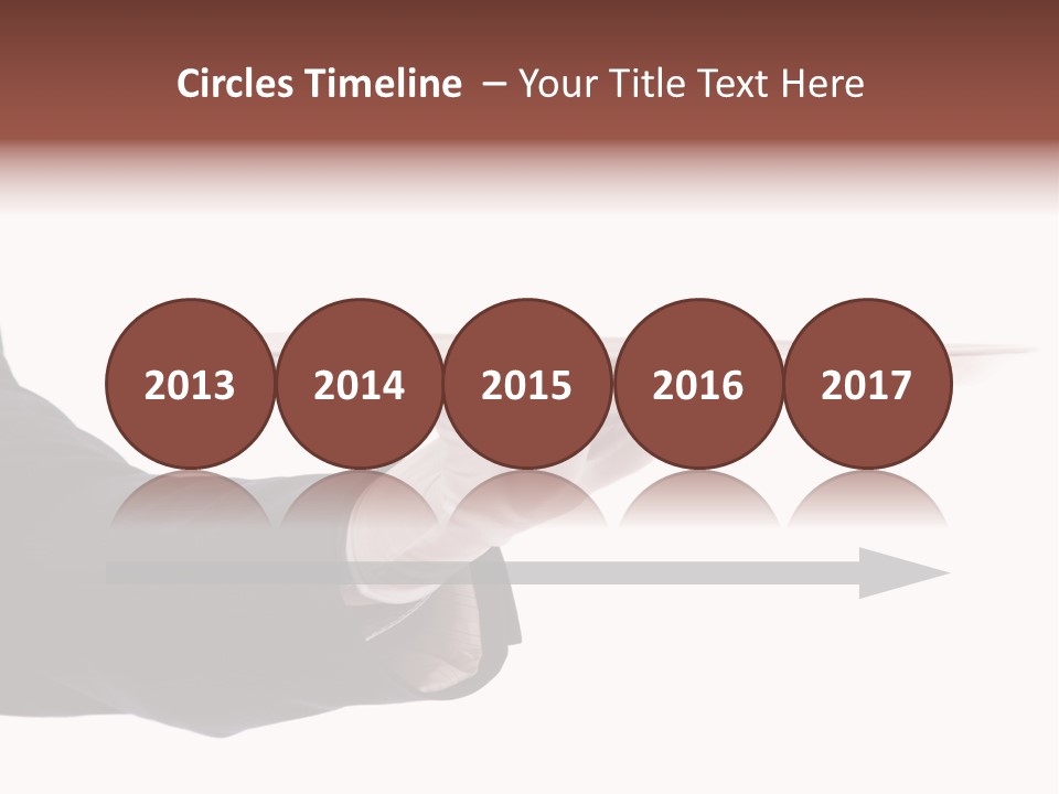 Glove Silver Waiter PowerPoint Template