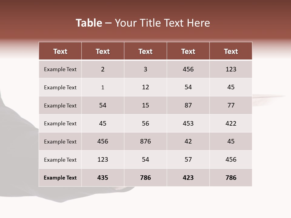 Glove Silver Waiter PowerPoint Template