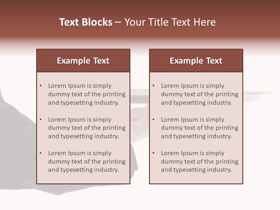 Glove Silver Waiter PowerPoint Template