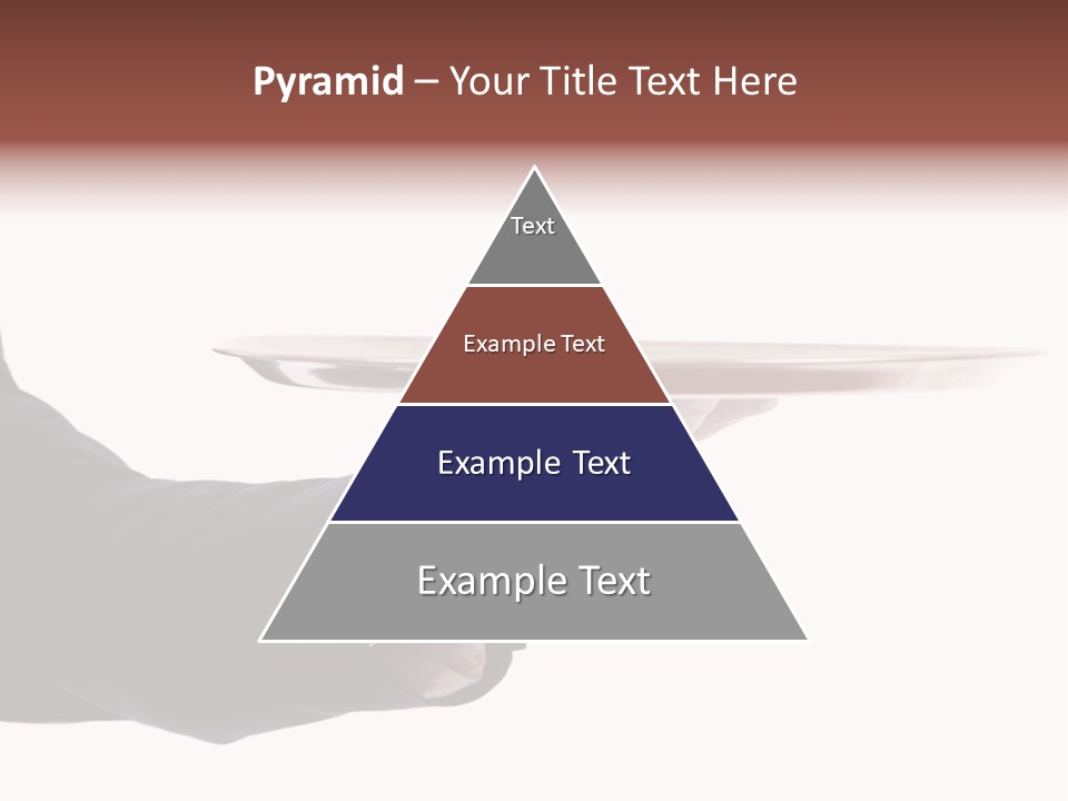 Glove Silver Waiter PowerPoint Template