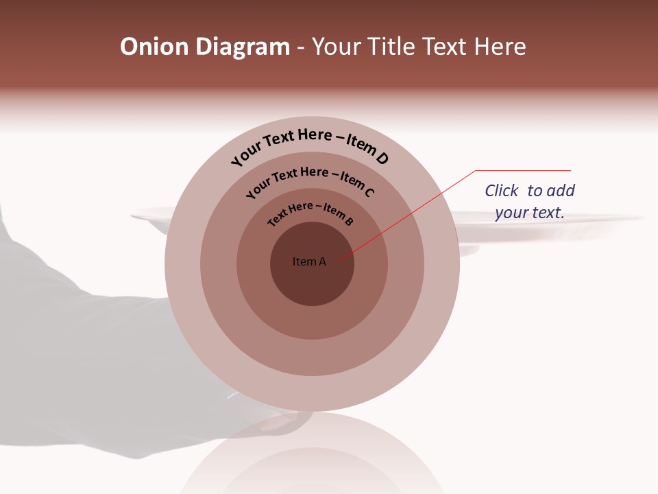 Glove Silver Waiter PowerPoint Template