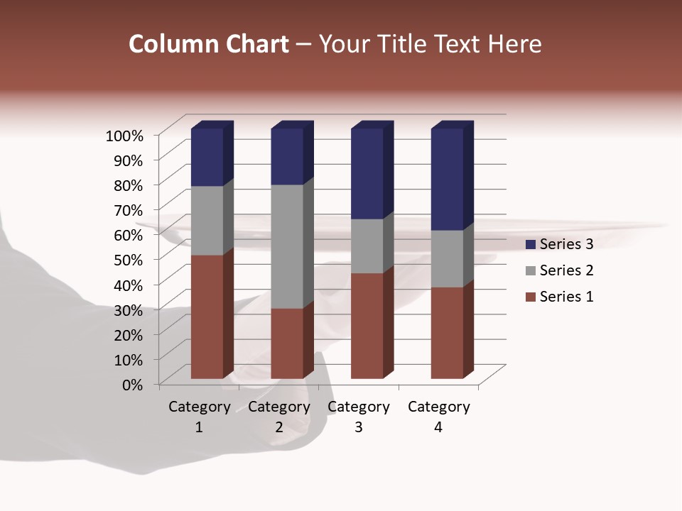 Glove Silver Waiter PowerPoint Template