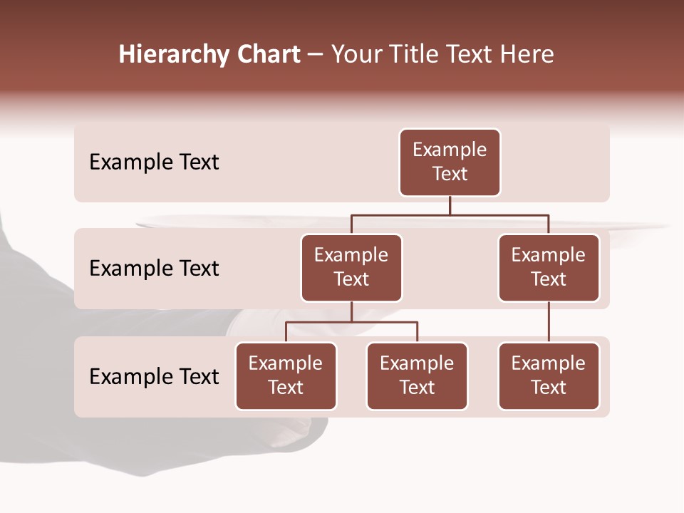 Glove Silver Waiter PowerPoint Template