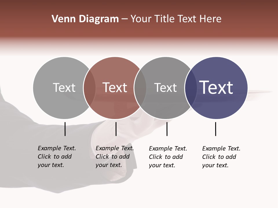 Glove Silver Waiter PowerPoint Template