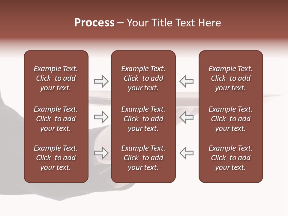 Glove Silver Waiter PowerPoint Template