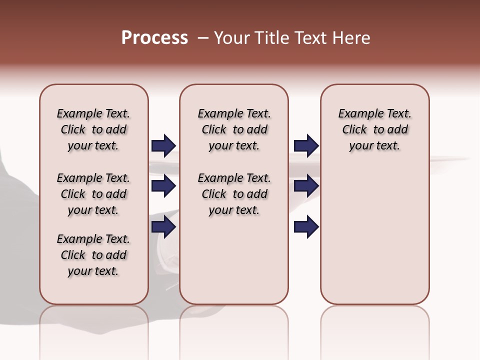 Glove Silver Waiter PowerPoint Template