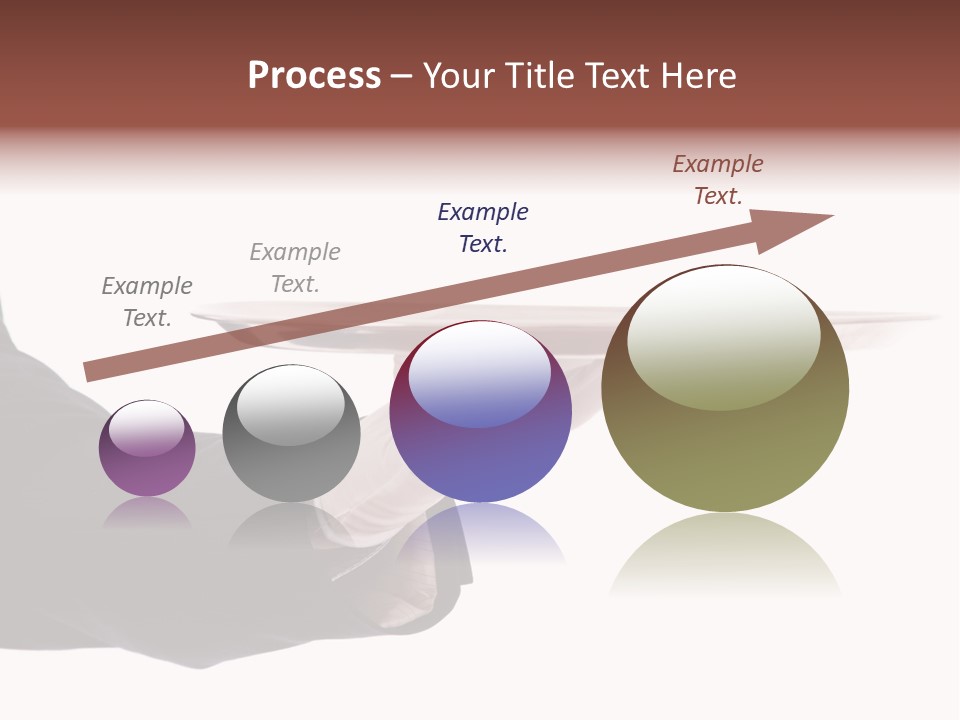 Glove Silver Waiter PowerPoint Template