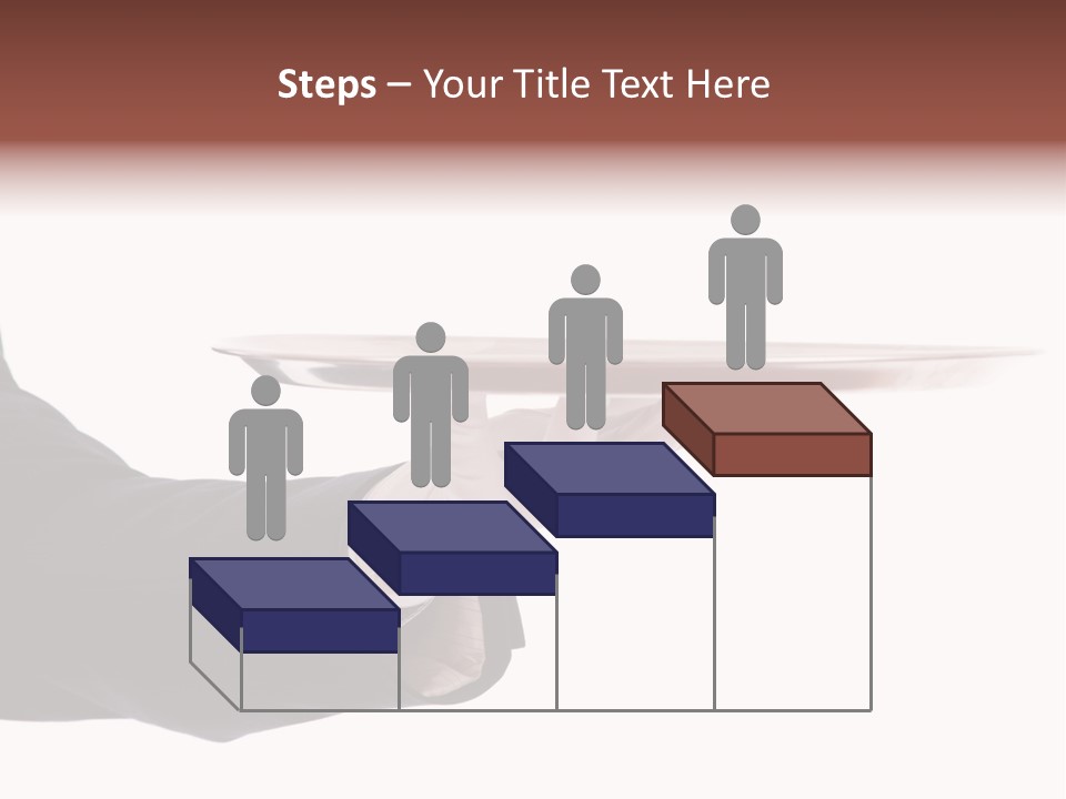 Glove Silver Waiter PowerPoint Template