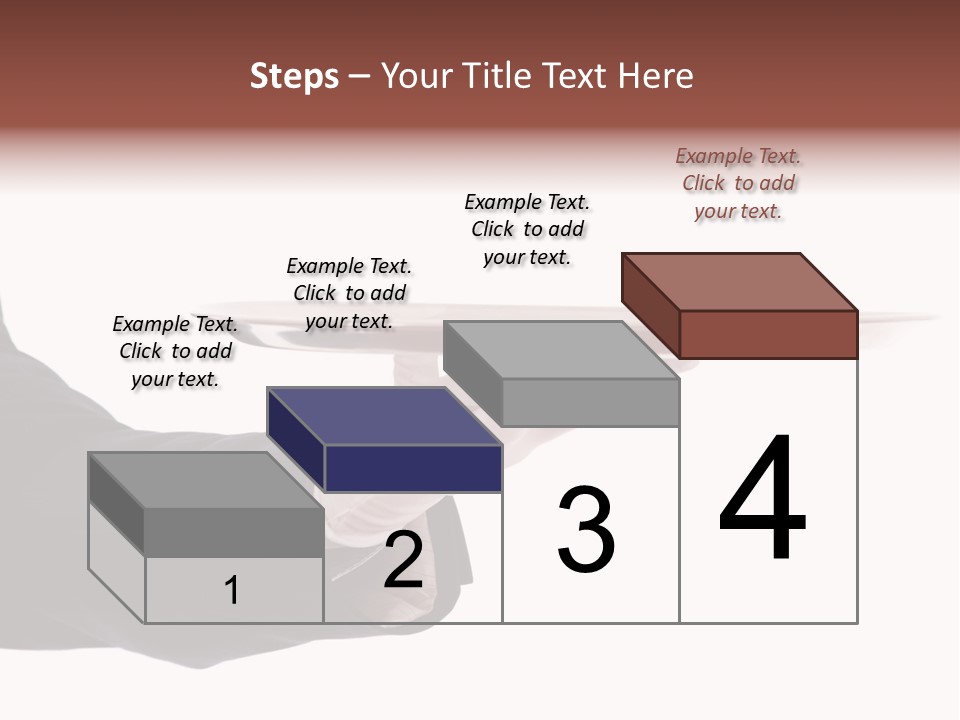 Glove Silver Waiter PowerPoint Template