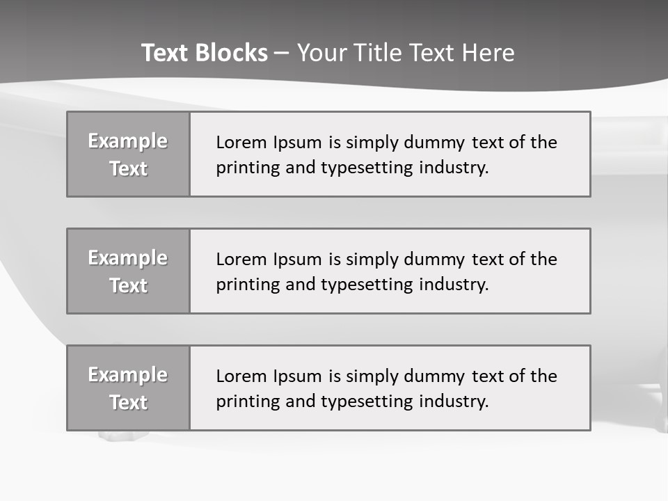 A Bathtub On A Gray And White Background PowerPoint Template