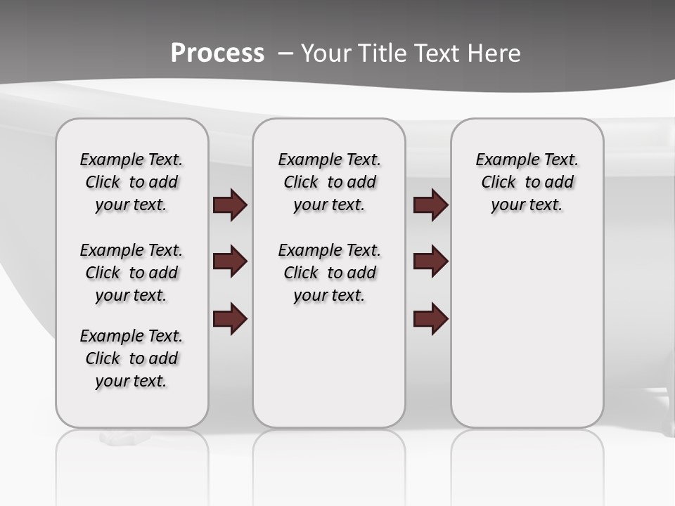 A Bathtub On A Gray And White Background PowerPoint Template