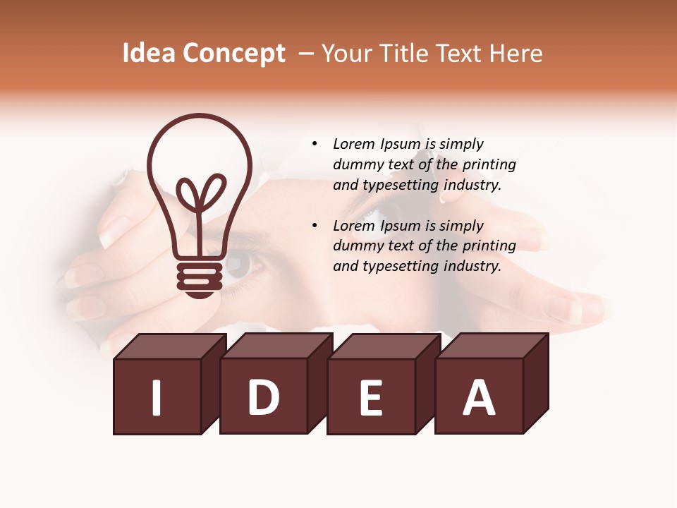 Ideas Solitude Isolated PowerPoint Template