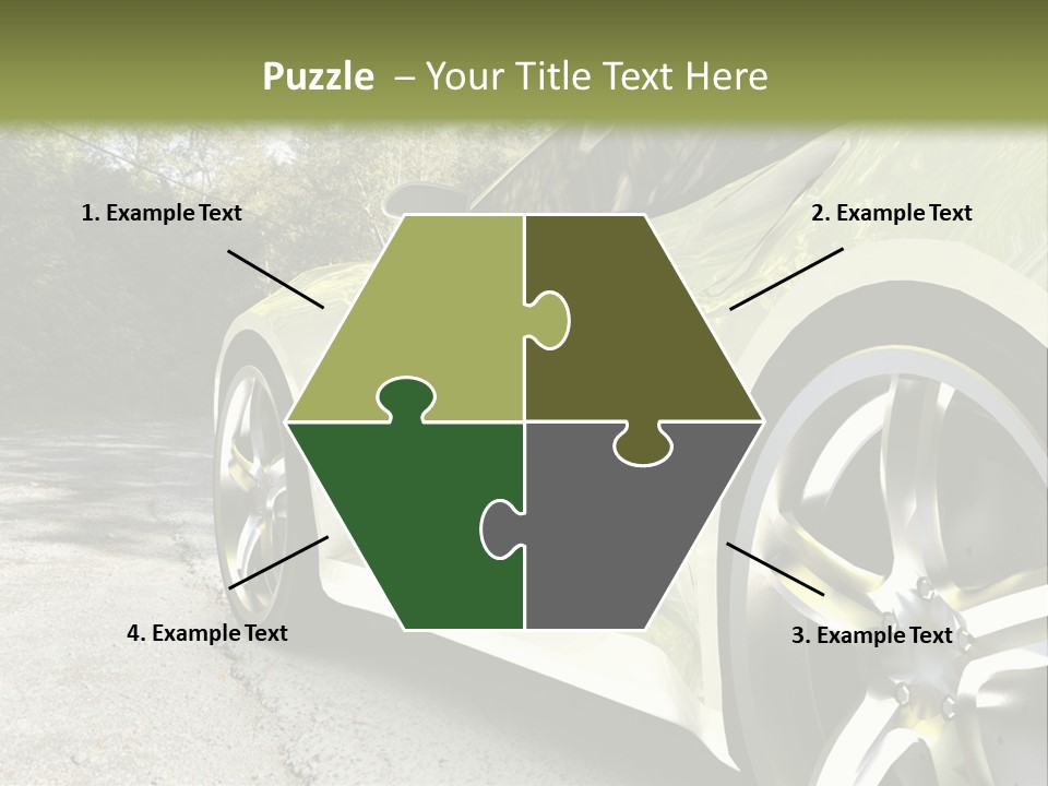 Country Black Fast PowerPoint Template