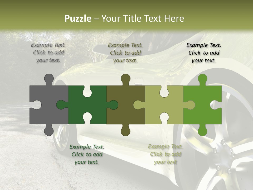 Country Black Fast PowerPoint Template