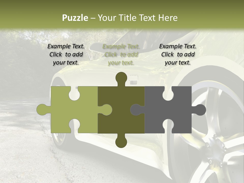 Country Black Fast PowerPoint Template