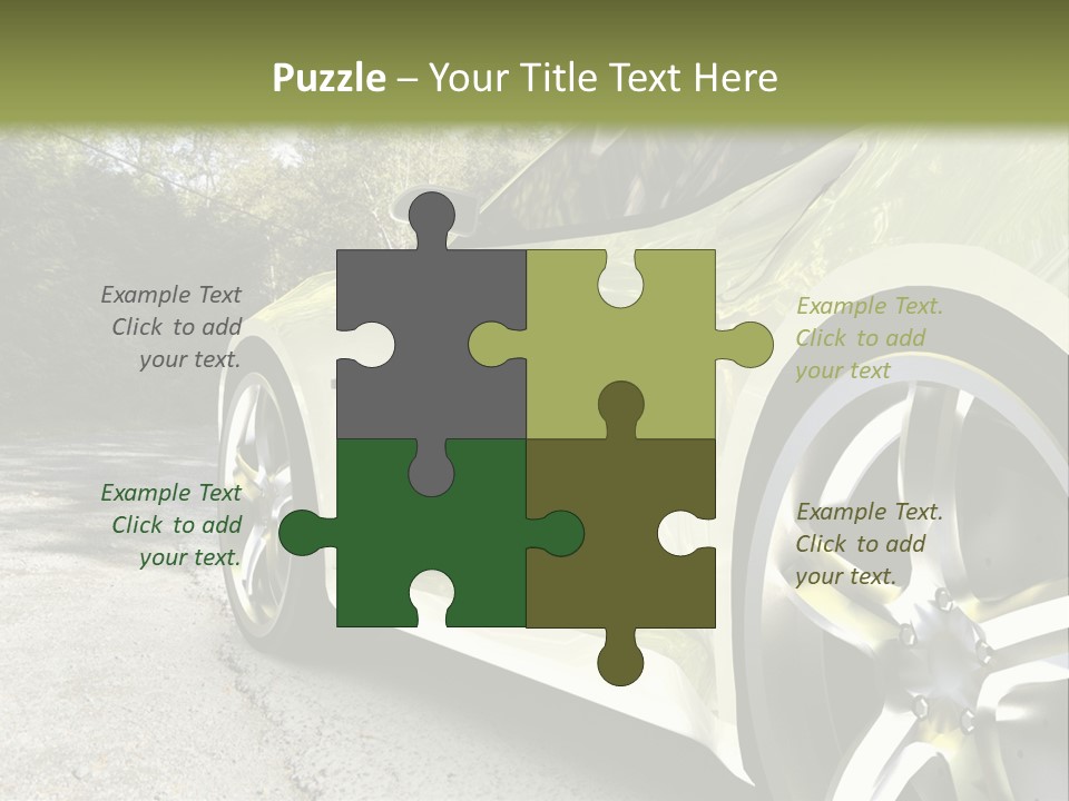 Country Black Fast PowerPoint Template