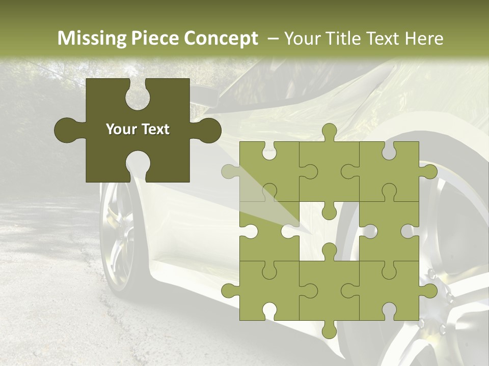 Country Black Fast PowerPoint Template