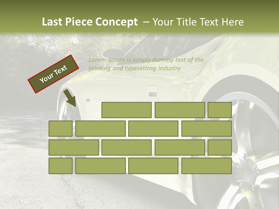 Country Black Fast PowerPoint Template