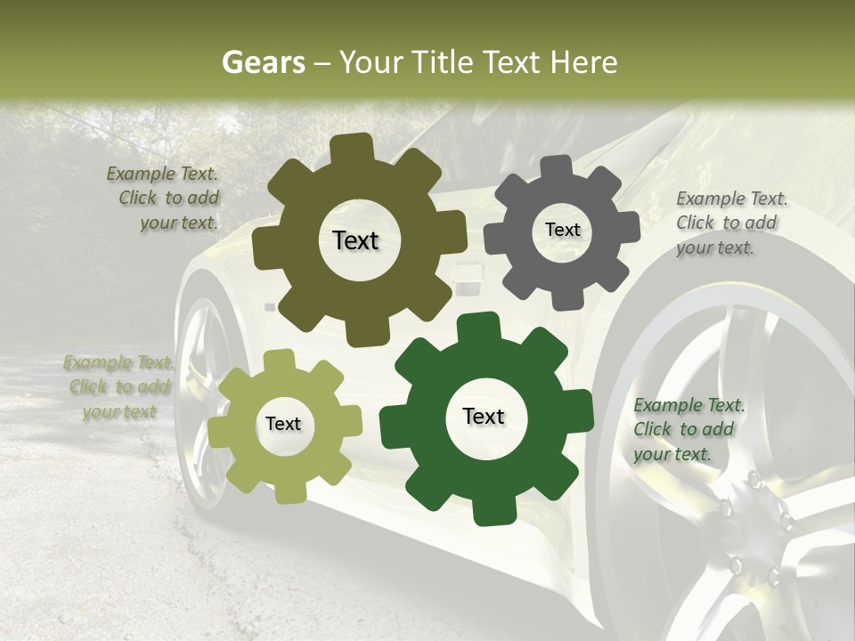 Country Black Fast PowerPoint Template