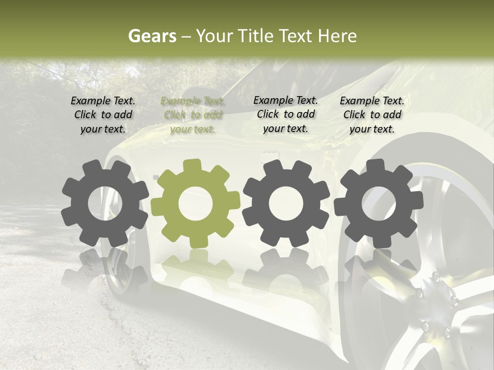 Country Black Fast PowerPoint Template