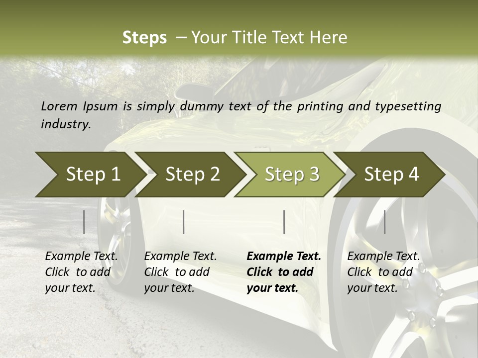 Country Black Fast PowerPoint Template