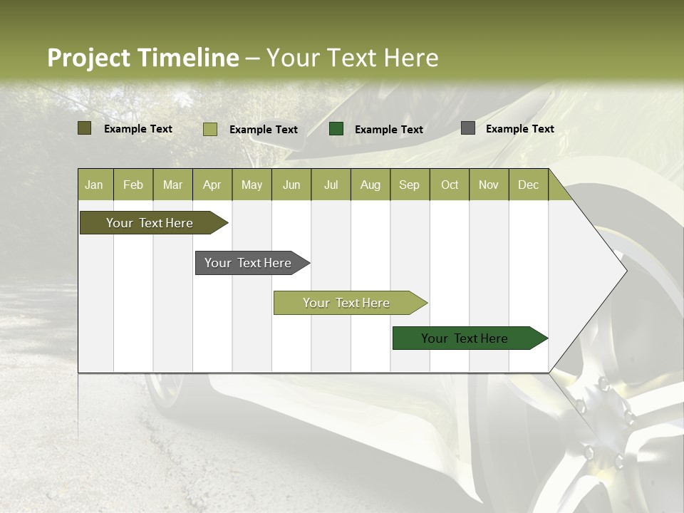 Country Black Fast PowerPoint Template